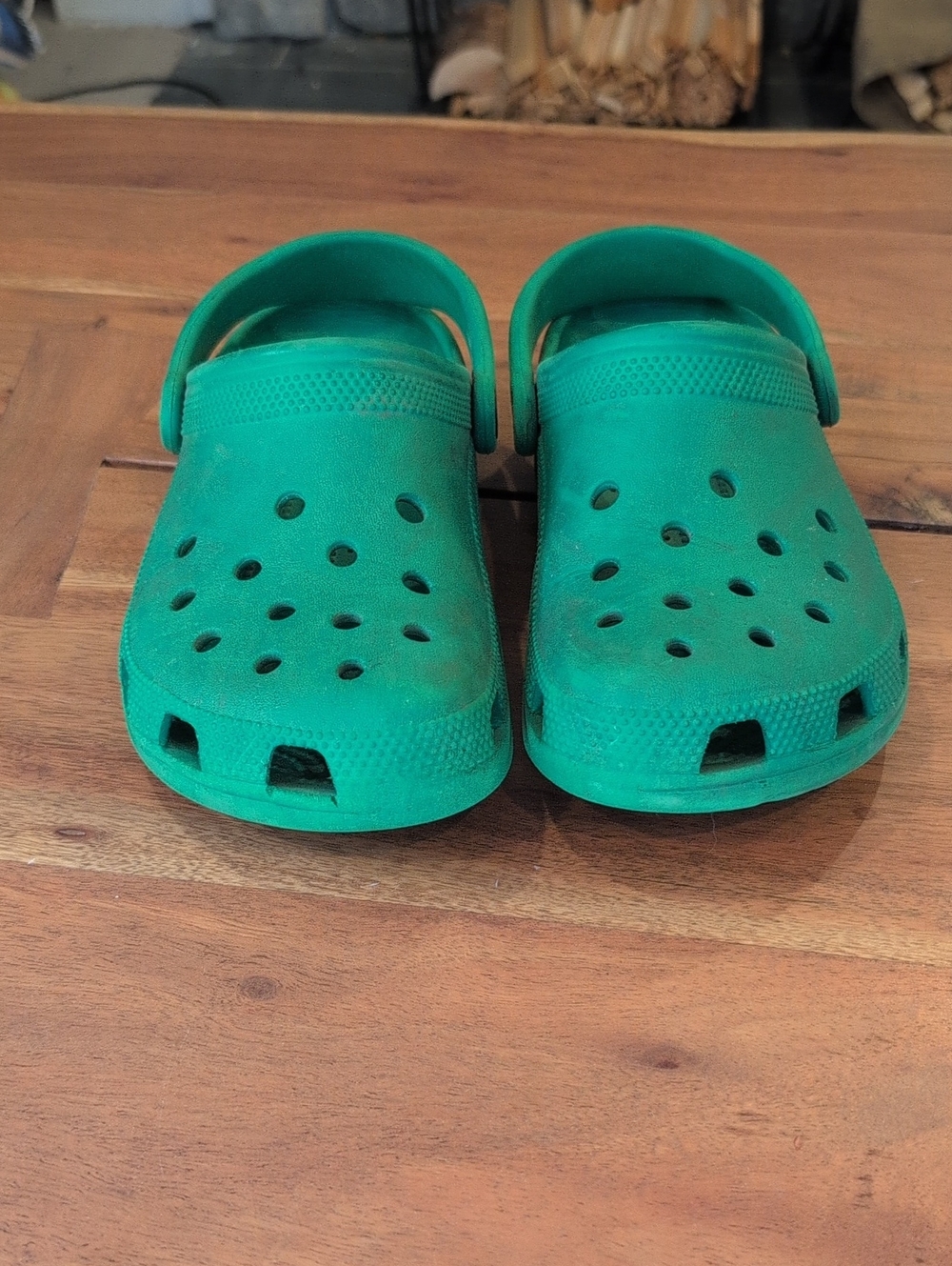 CROCS Green Classic Clog Sandals